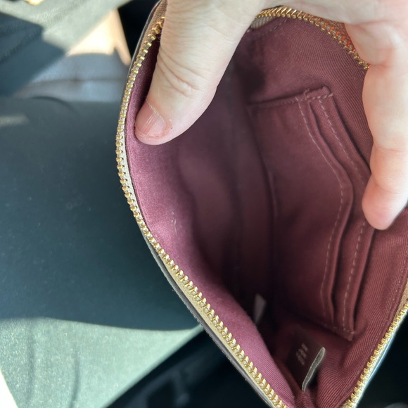 Coach Beige Wristlet with Gold Accents - Picture 4 of 5